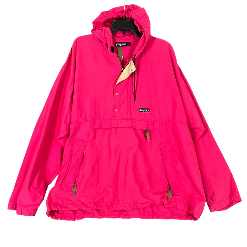 Patagonia Anorak Mens L Pink Pullover Windbreaker Vintage Korea 80s 90s Outdoor